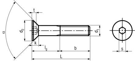 Din 7991 Screw Dimensions