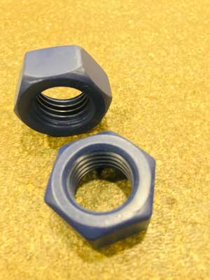 4140 Grade PTFE Coated Nut 4140 Grade PTFE Coated Nut