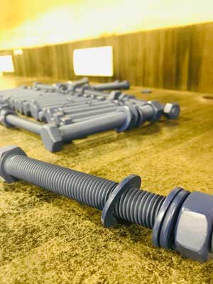8.8 Grade PTFE Coated Bolts /Nut /Washer 8.8 Grade PTFE Coated Bolts /Nut /Washer