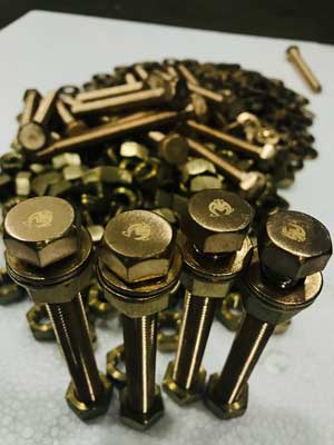 Cupro Nickel Bolt/Nut/Washer Set