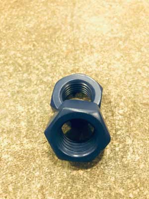 Inconel PTFE Coated Nut Inconel PTFE Coated Nut
